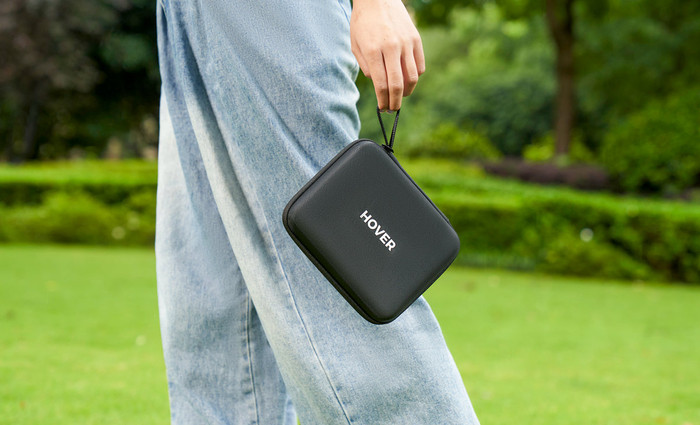 HOVERAir X1 Travel Case product in use