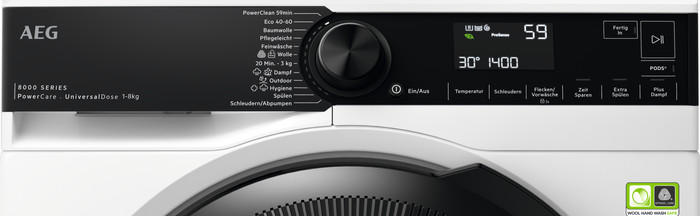 AEG LR8EG75480 + AEG TR9T75680 detail