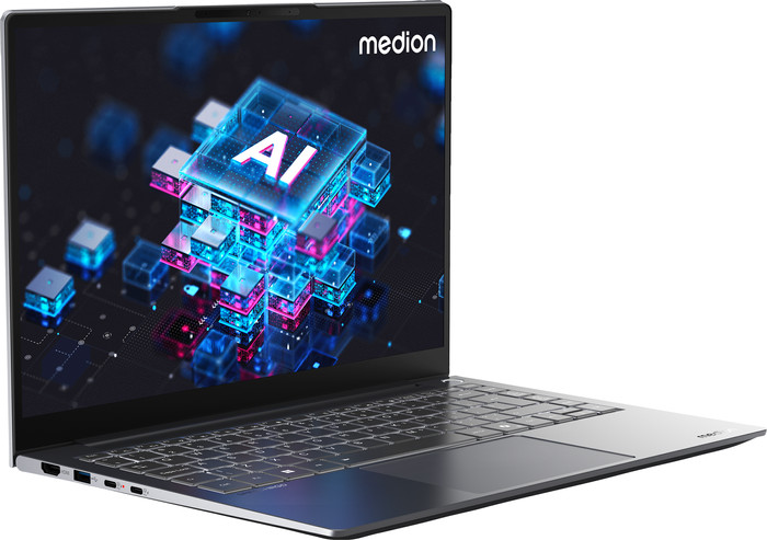 MEDION SPRCHRGD14 S2 ELITE - 14 inches - Intel Core Ultra 5 - 32GB RAM/512GB SSD left side