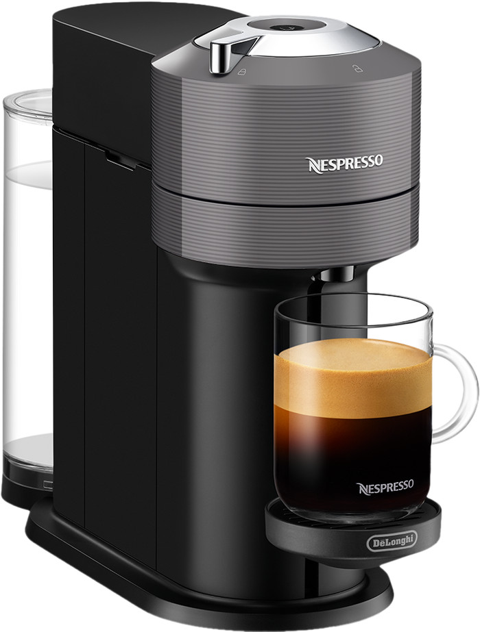 De'Longhi Nespresso Vertuo Next ENV120.GY + Pierre Milk Frother right side