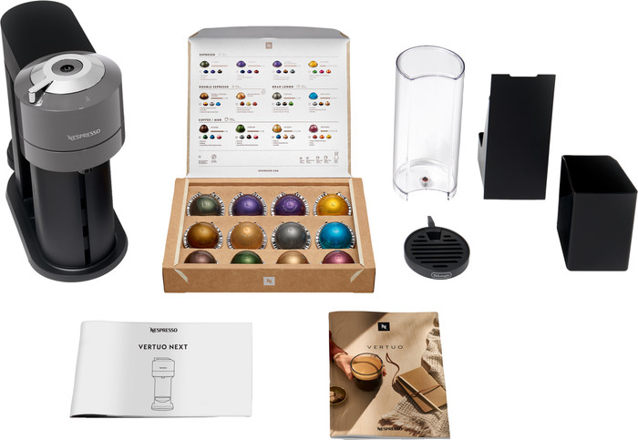 De'Longhi Nespresso Vertuo Next ENV120.GY + Pierre Milk Frother accessory