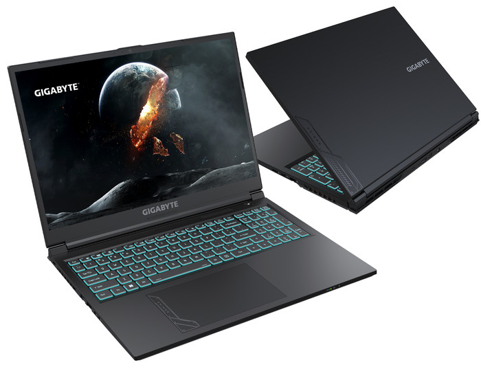 GIGABYTE G6 KF-73DE854KH - 16'' - Intel Core i7 - 16GB RAM/1TB SSD - RTX 4060 linke seite