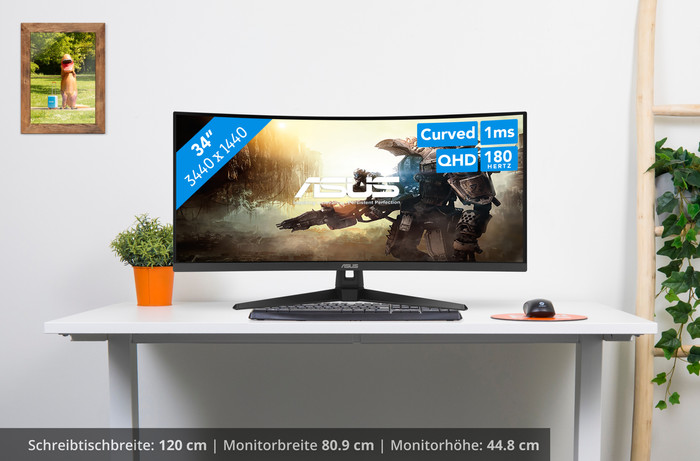 ASUS TUF Gaming VG34VQ3B vorne