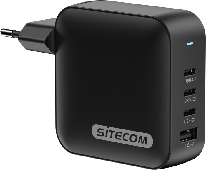 Sitecom 165W GaN Power Delivery Wandladegerät linke seite