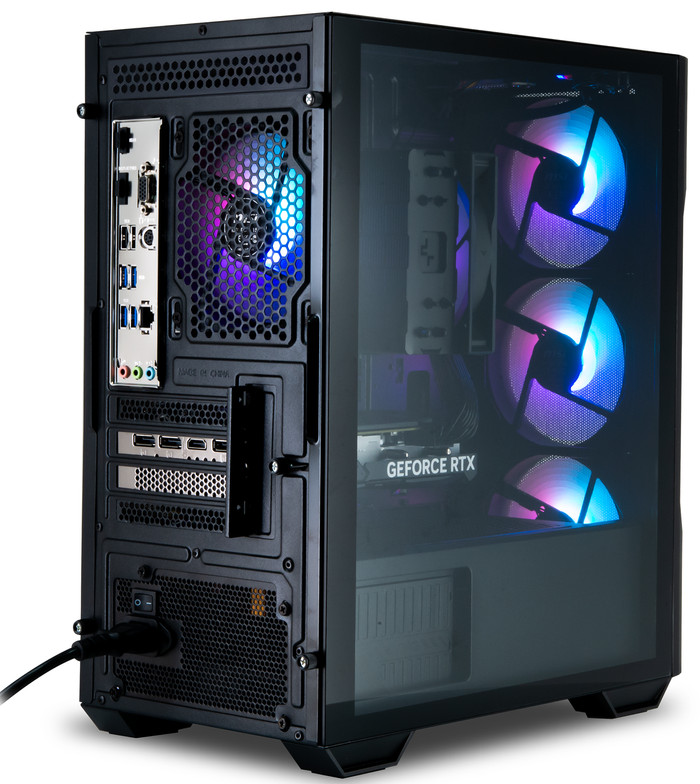 Cobalt x POWERED BY MSI - Tier 1 - RTX 5060 - Ryzen 7 5700X - 32GB - 1TB SSD back