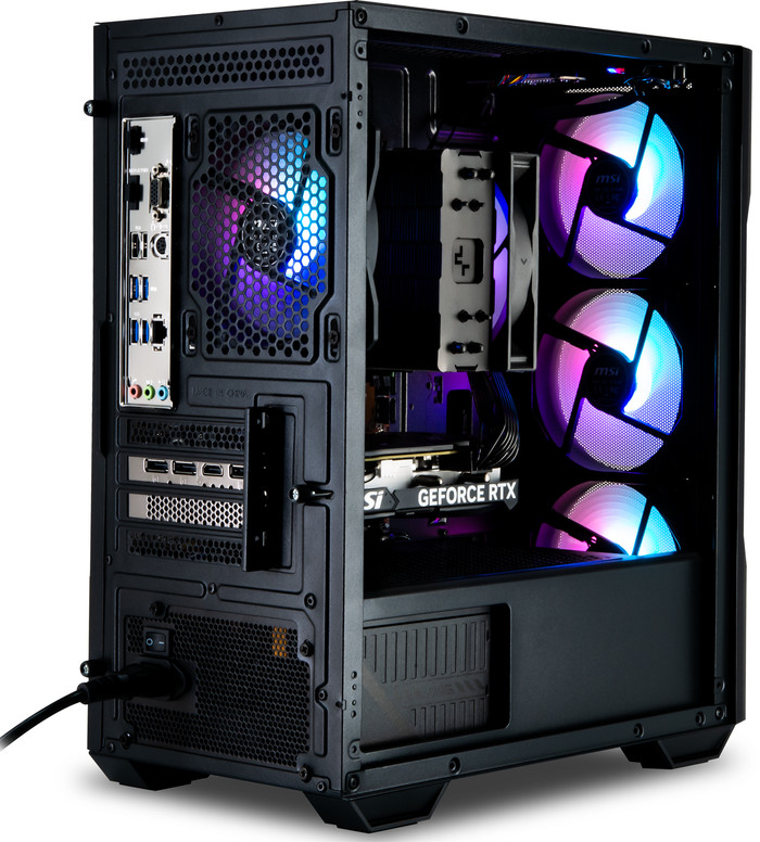 Cobalt x POWERED BY MSI - Tier 1 - RTX 5060 - Ryzen 7 5700X - 32GB - 1TB SSD back