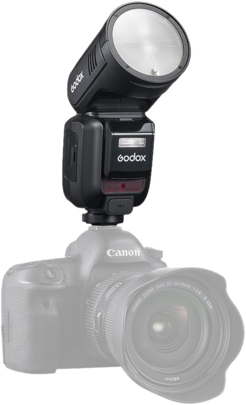 Godox Speedlite V100 Canon product in use