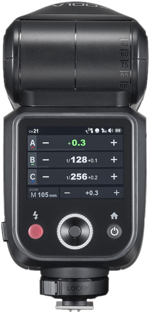 Godox Speedlite V100 Sony rückseite
