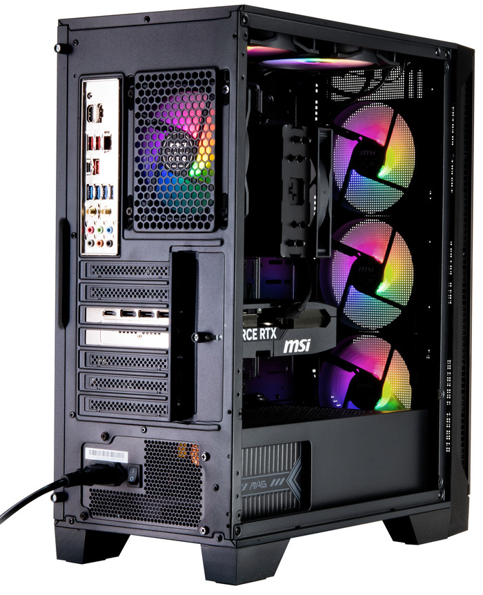 Cobalt x POWERED BY MSI - Tier 2 - RTX 5070 - Ryzen 7 9700X3 - 32GB - 2TB SSD back