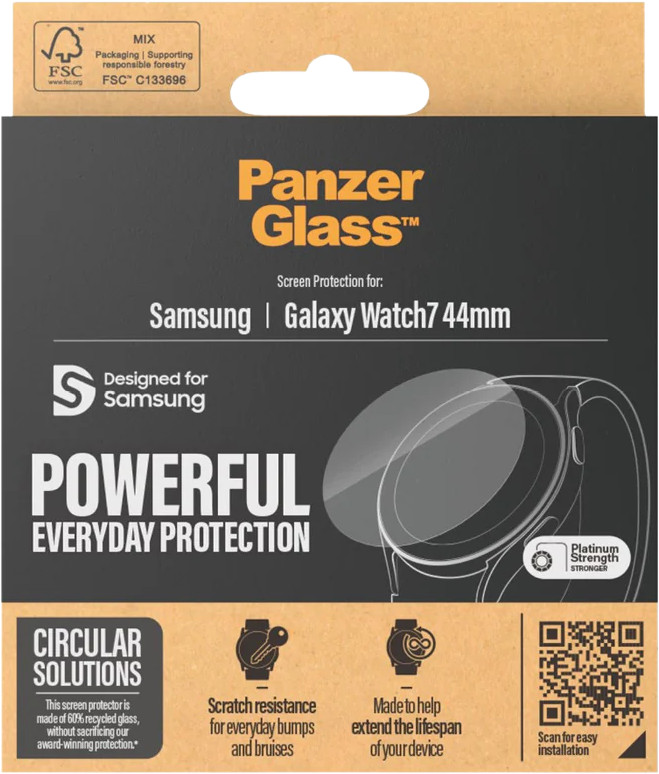 PanzerGlass Antibacterial Samsung Galaxy Watch 7 44mm Screen Protector Glass packaging