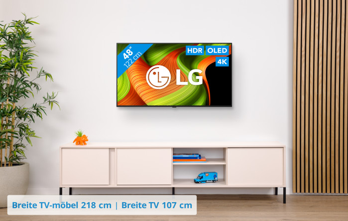 LG 48" OLED B59 4K (2025) + LG DS70TY visuelles Coolblue 1
