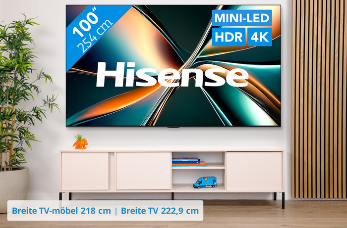 Hisense 100 Zoll ULED Mini-LED U7Q (2025) visuelles Coolblue 1