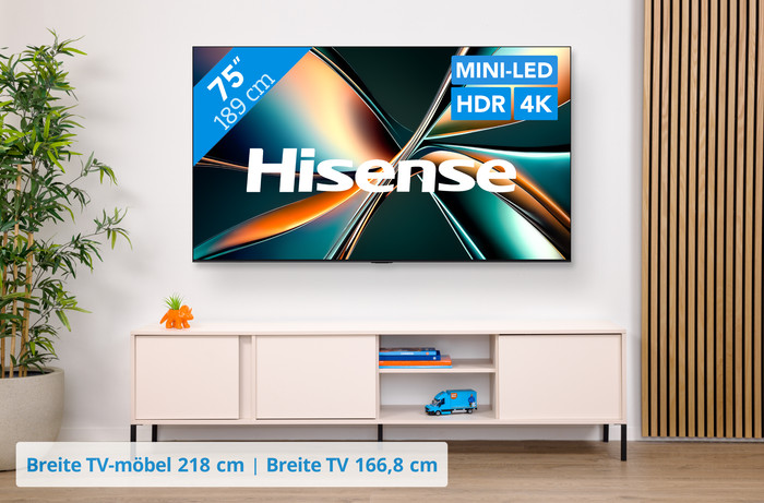 Hisense 75 Zoll ULED Mini-LED U7Q (2025) visuelles Coolblue 1