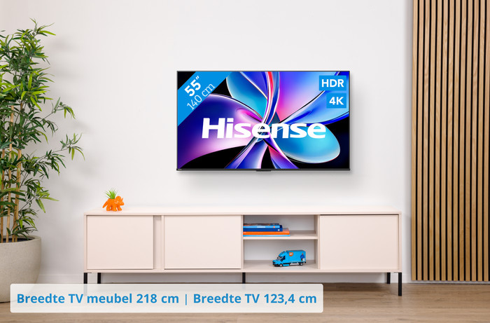 Hisense 55 inches PRO QLED E7Q (2025) visual Coolblue 1