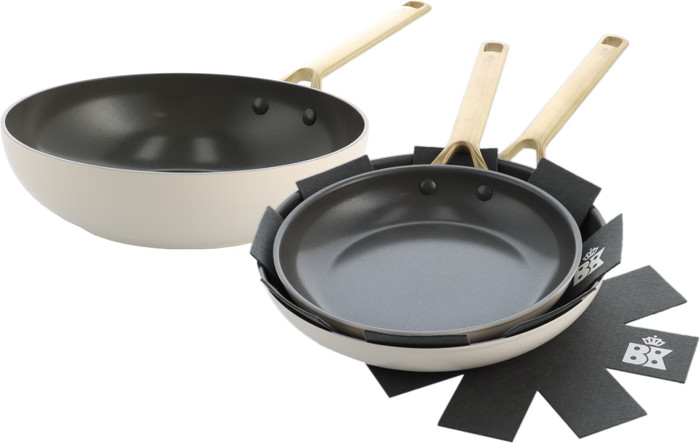 BK Sublime Frying Pan Set 24cm + 28cm + Wok 28cm Main Image