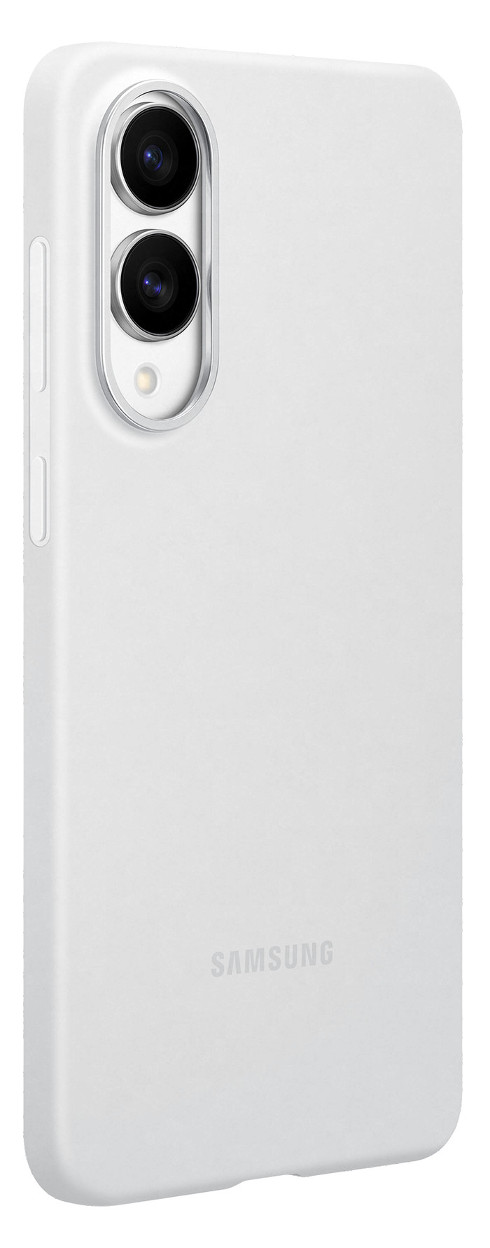 Samsung Galaxy S25 Edge Backcover aus Silikon Grau linke seite