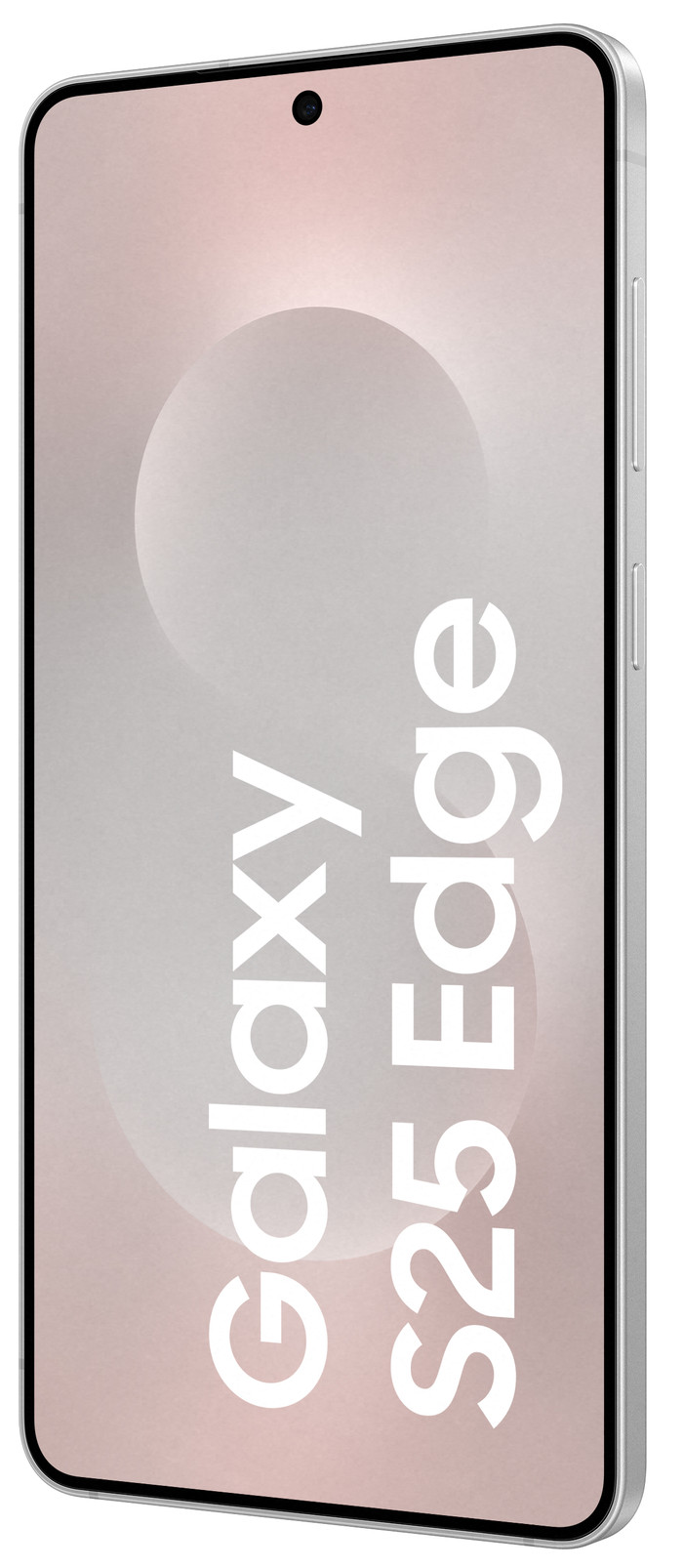 Samsung Galaxy S25 Edge 256GB Silver 5G + Samsung Charger 25W Black front