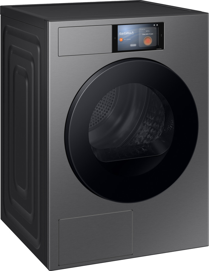 Samsung WF90F09C4S QuickDrive AI Home + Samsung DV90F09F4SU3 Bespoke linke seite