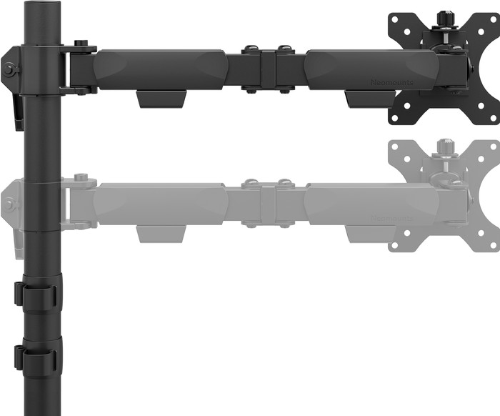 Neomounts NERO DS60-600BL1 Monitorhalterung Schwarz rückseite