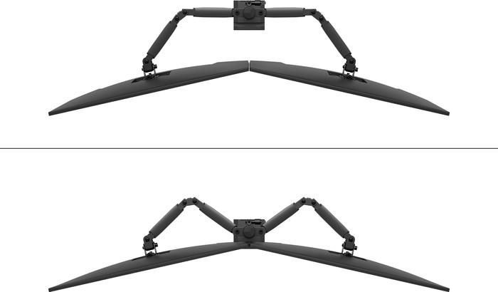 Neomounts NERO DS60-600BL2 Monitor Arm Black top