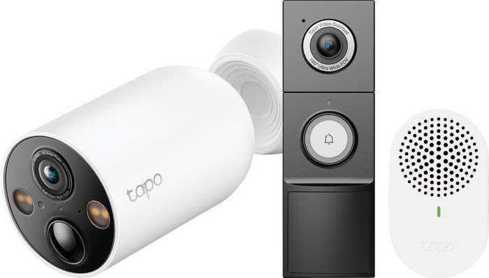 TP-Link Tapo C460 + D235 Smart Battery & Wired Doorbell Main Image