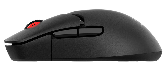 HyperX Pulsefire Saga Pro Wireless Gaming-Maus Schwarz linke seite