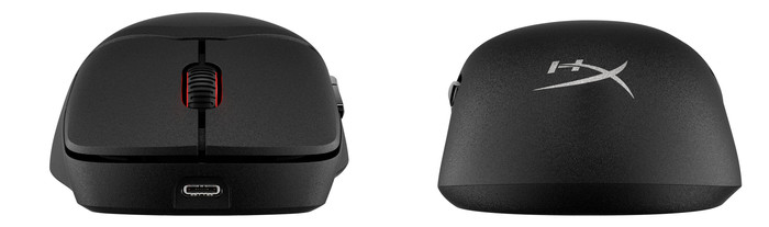 HyperX Pulsefire Saga Pro Wireless Gaming-Maus Schwarz vorne