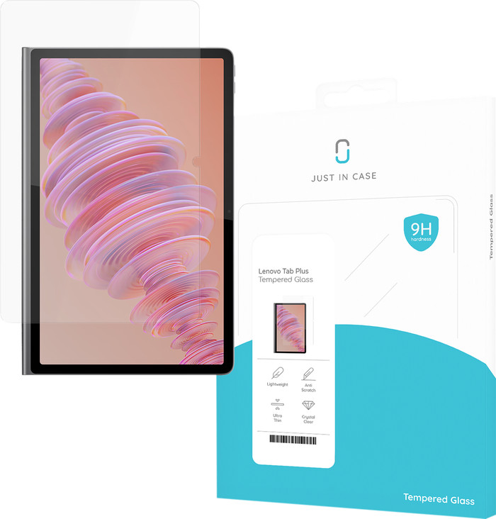 Just in Case Lenovo Tab Plus Panzerglas verpackung
