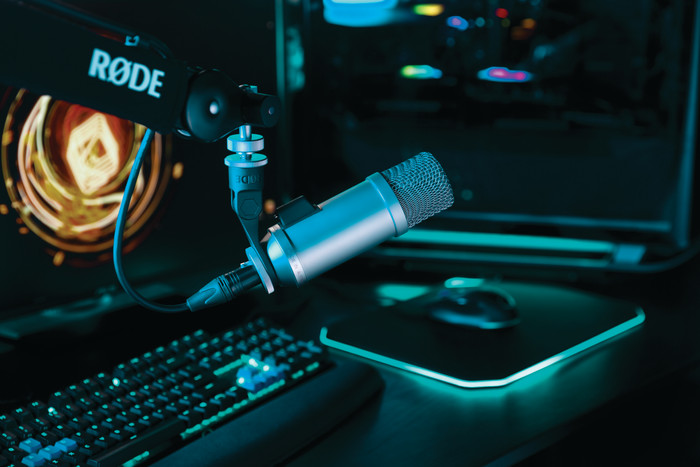 Rode Broadcaster produkt in gebrauch