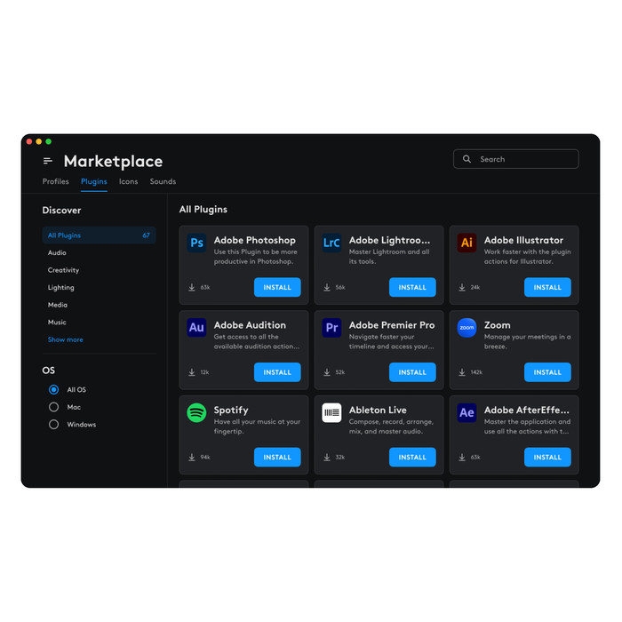 Logitech MX Creative Console Schwarz visueller lieferant