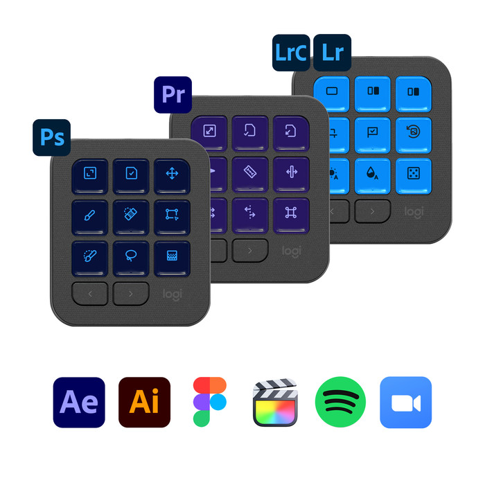 Logitech MX Creative Console Schwarz visueller lieferant