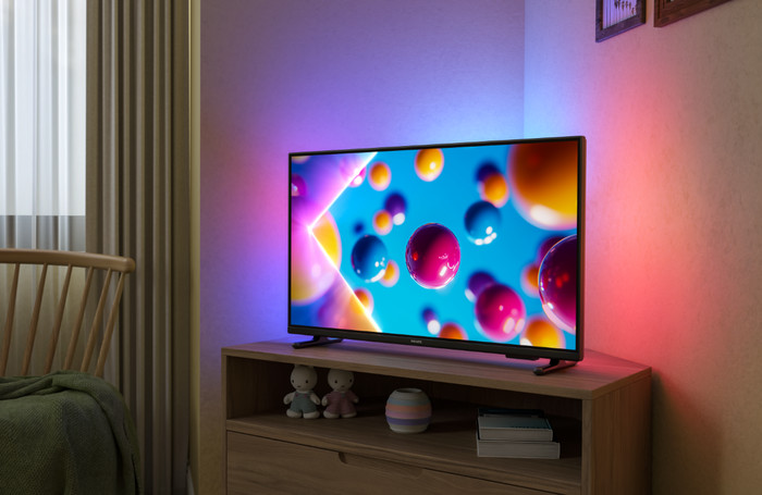 Philips Ambilight 32 Zoll PFS6900 (2025) + Philips TAB5109 produkt in gebrauch