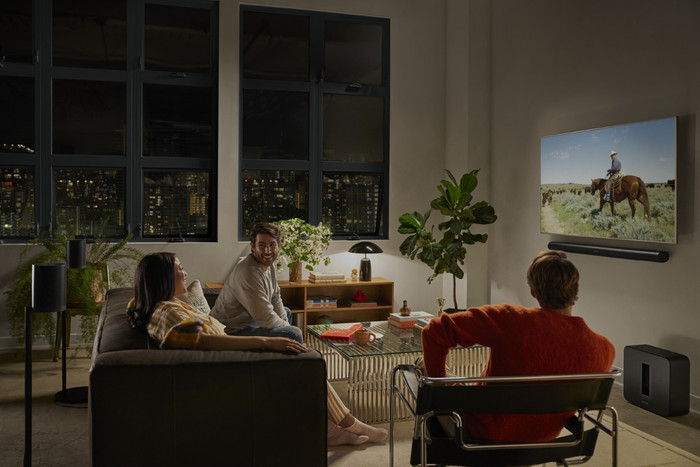 Sonos Arc Ultra Weiß produkt in gebrauch