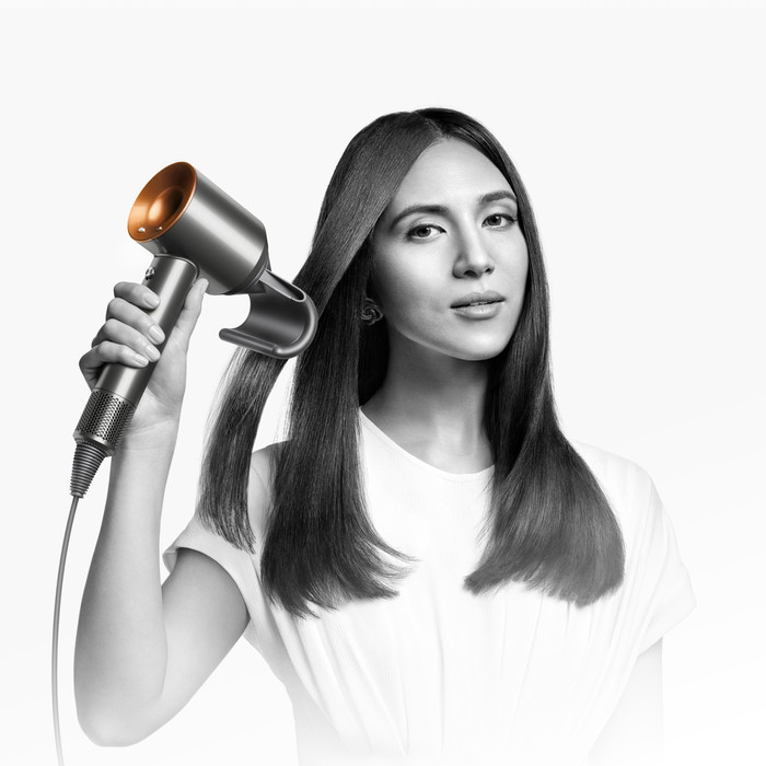 Dyson Supersonic Straight + Wavy Nachtblau visueller lieferant