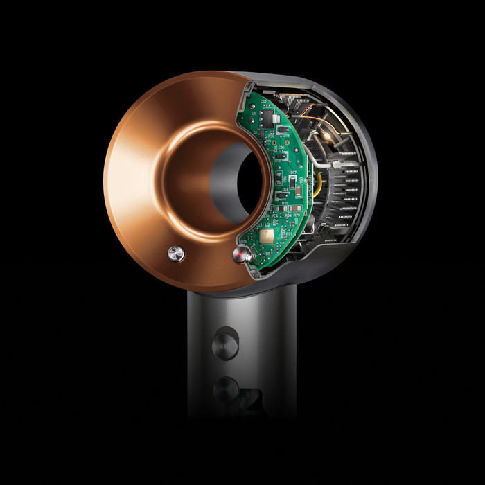 Dyson Supersonic Straight + Wavy Nachtblau visueller lieferant