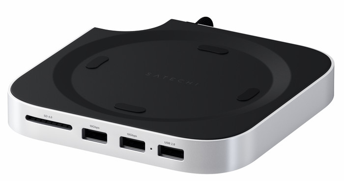 Satechi USB-C Mac mini M4 Stand & Hub mit SSD-Steckplatz vorne