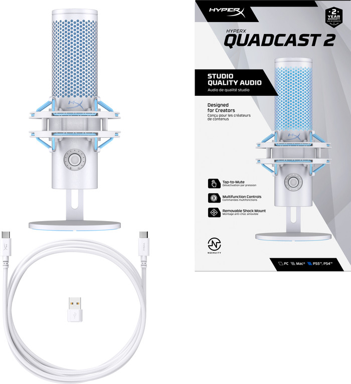 HyperX QuadCast 2 USB Microphone Frost accessory