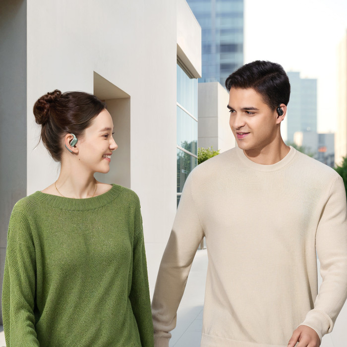 Soundcore AeroFit 2 Grün produkt in gebrauch