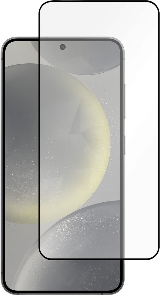 Just In Case Full Cover Samsung Galaxy S24 Screen Protector Black Main Image