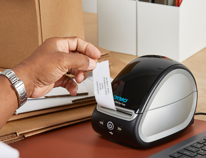 DYMO Haltbare LabelWriter Etiketten 25 x 54 mm 160 Stück produkt in gebrauch