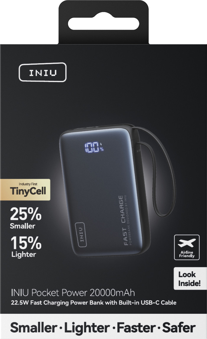 INIU Pocket Power 20,000mAh packaging