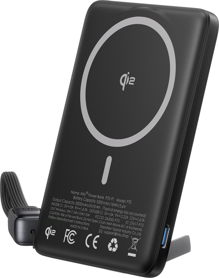 INIU MagPro Ultra Slim 5000mAh left side