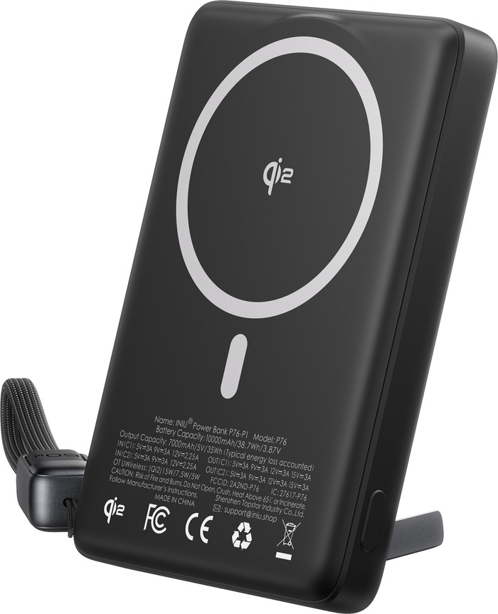 INIU MagPro Ultra Slim 10.000 mAh linke seite