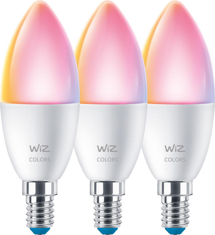 WiZ Kerzenlampe - Farbiges und weißes Licht - Matt - E14 - Doppelpack vorne