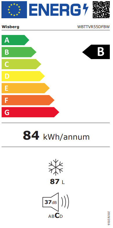 Wisberg WBTTVR55DFBW energy label
