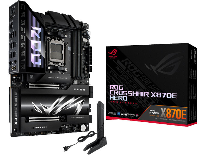 ASUS ROG CROSSHAIR X870E HERO verpackung
