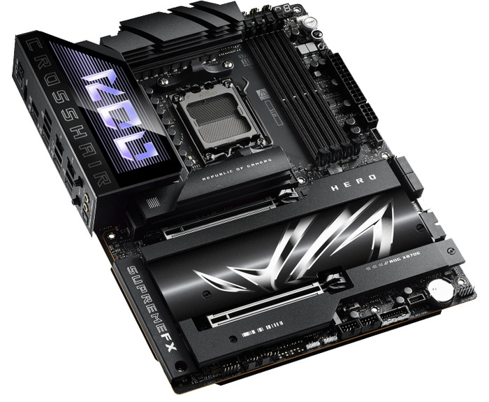 ASUS ROG CROSSHAIR X870E HERO linke seite