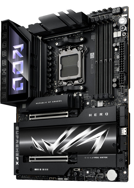 ASUS ROG CROSSHAIR X870E HERO rechte seite