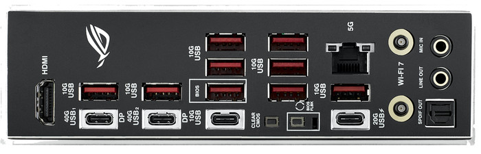 ASUS ROG STRIX X870E-E GAMING WiFi left side