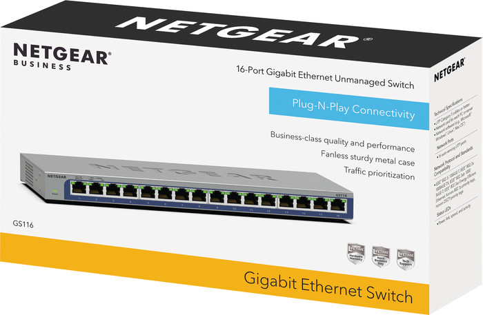 Netgear GS116 verpackung